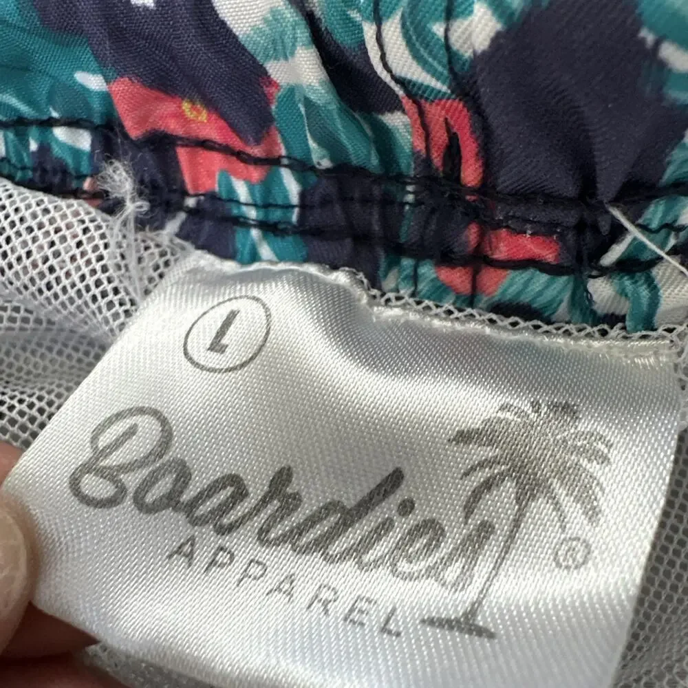 Boardies‎ Apparel Sz Large Mens Swim Trunks Board Shorts Hawaii Tropical Leopard